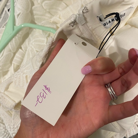 Glamorous ⚡️ White Floral Lace Dress - Picture 6 of 13